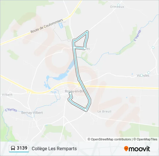 3139 Bus Line Map