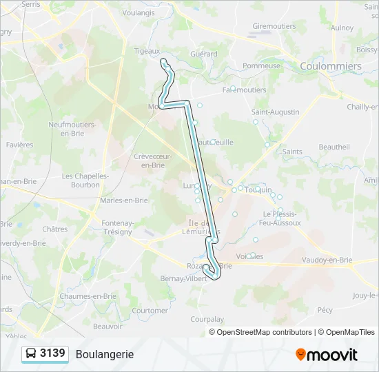 3139 Bus Line Map