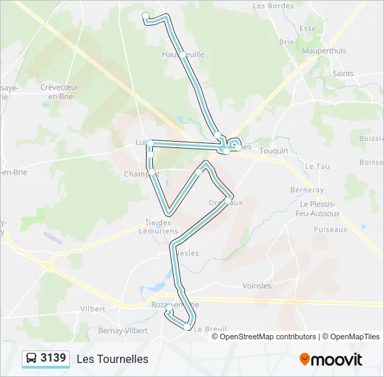 3139 Bus Line Map