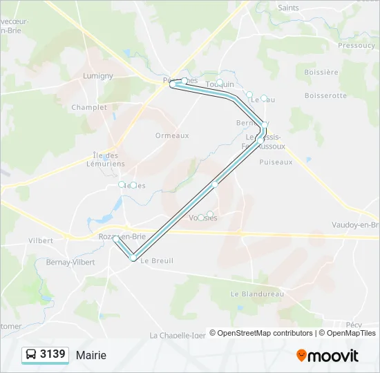 3139 Bus Line Map