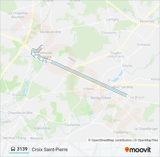 3139 Bus Line Map