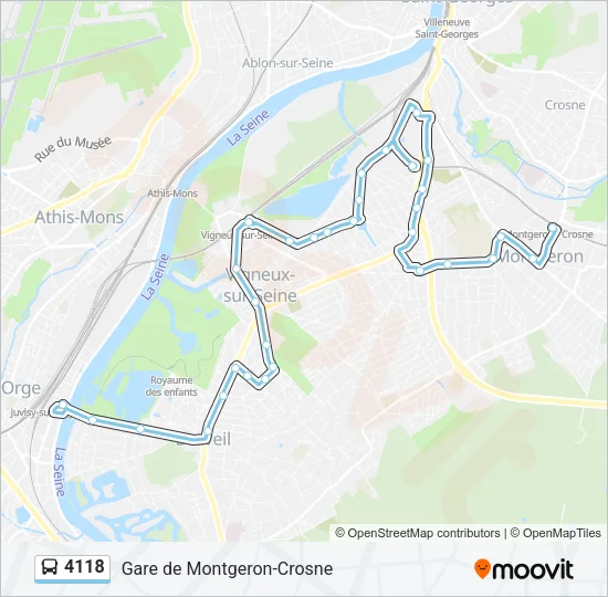4118 Bus Line Map