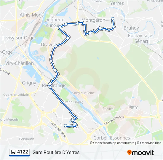 4122 Bus Line Map