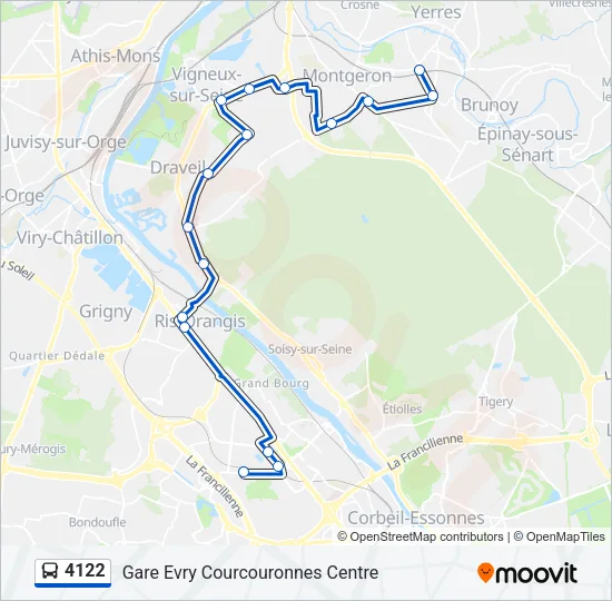 4122 Bus Line Map
