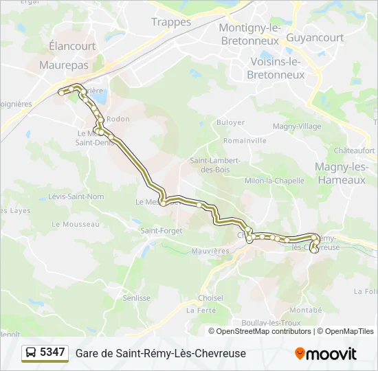 5347 Bus Line Map