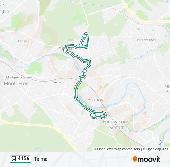 4156 Bus Line Map