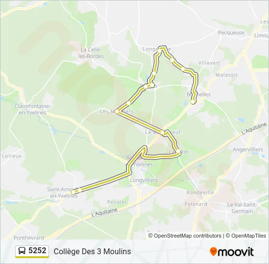 5252 Bus Line Map