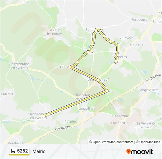 5252 Bus Line Map