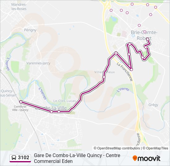 3102 Bus Line Map