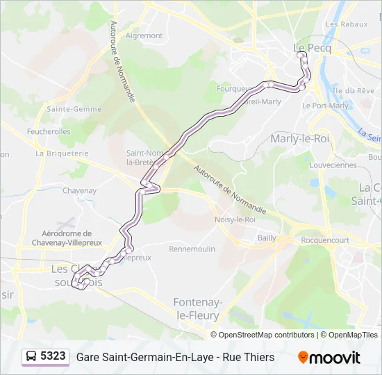 5323 Bus Line Map