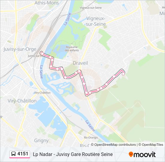 4151 Bus Line Map