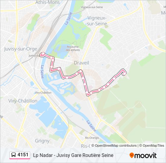 4151 Bus Line Map
