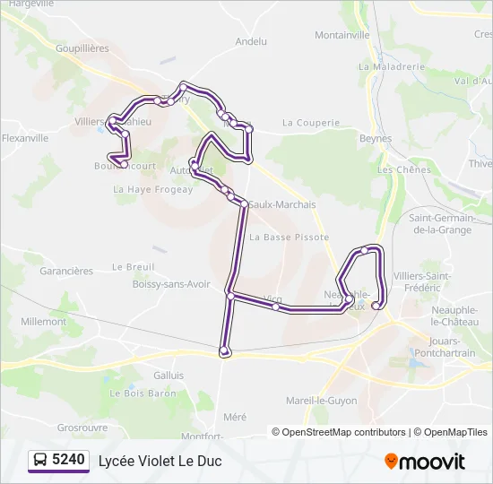 5240 Bus Line Map
