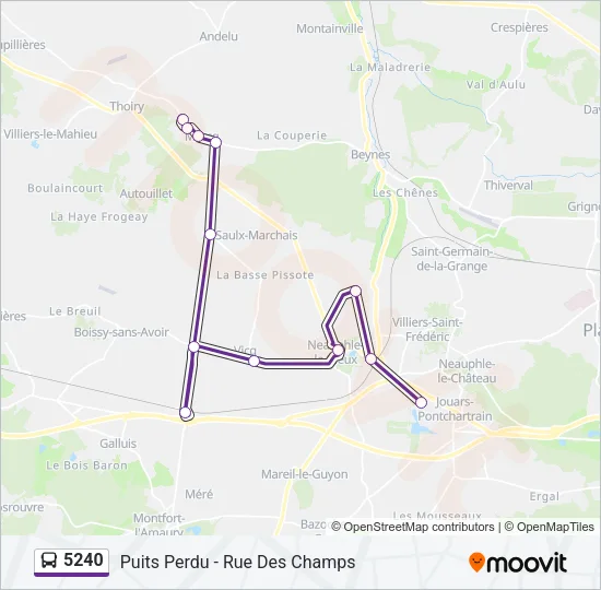 5240 Bus Line Map