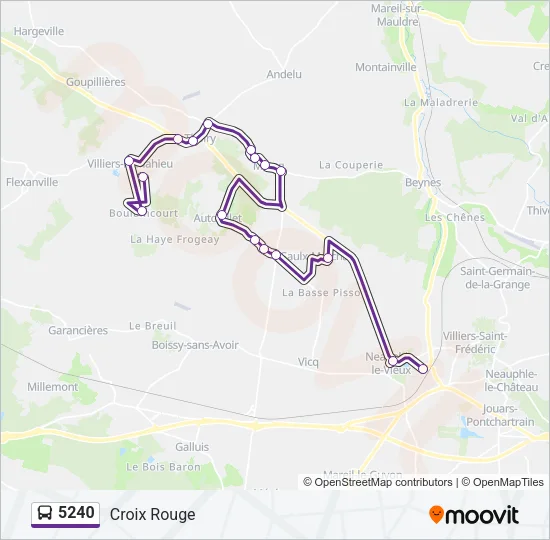 5240 Bus Line Map