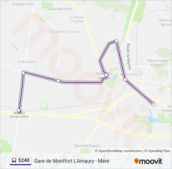 5240 Bus Line Map