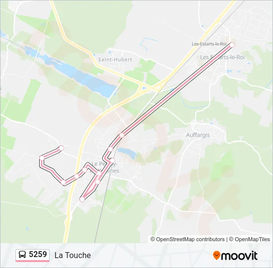 5259 Bus Line Map
