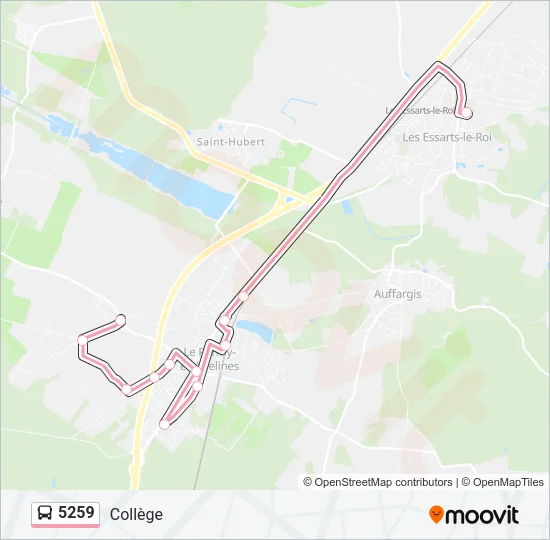 5259 Bus Line Map