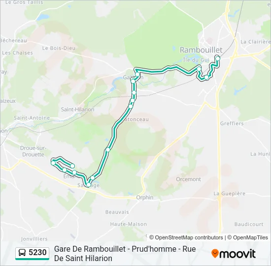 5230 Bus Line Map