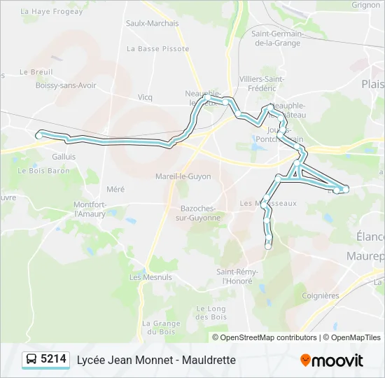 5214 Bus Line Map