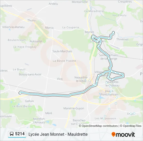 5214 Bus Line Map