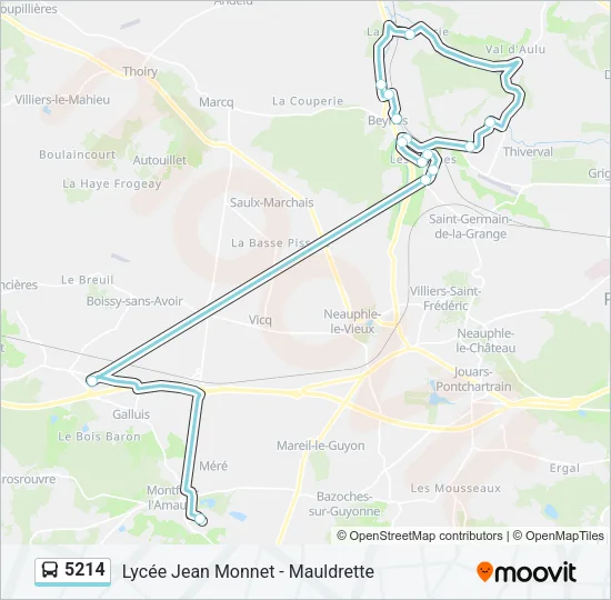 5214 Bus Line Map