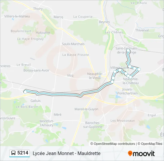 5214 Bus Line Map