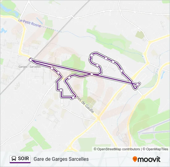 SOIR Bus Line Map