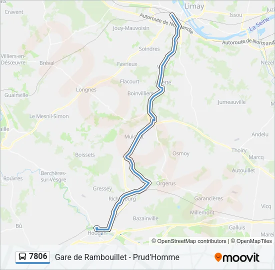7806 Bus Line Map