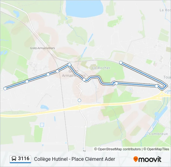 3116 Bus Line Map