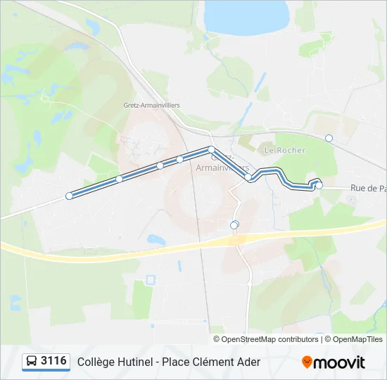 3116 Bus Line Map