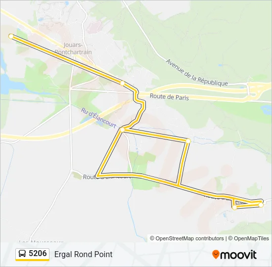5206 Bus Line Map