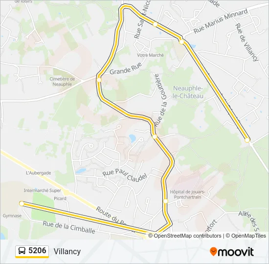 5206 Bus Line Map
