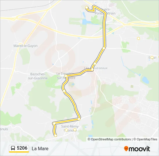5206 Bus Line Map