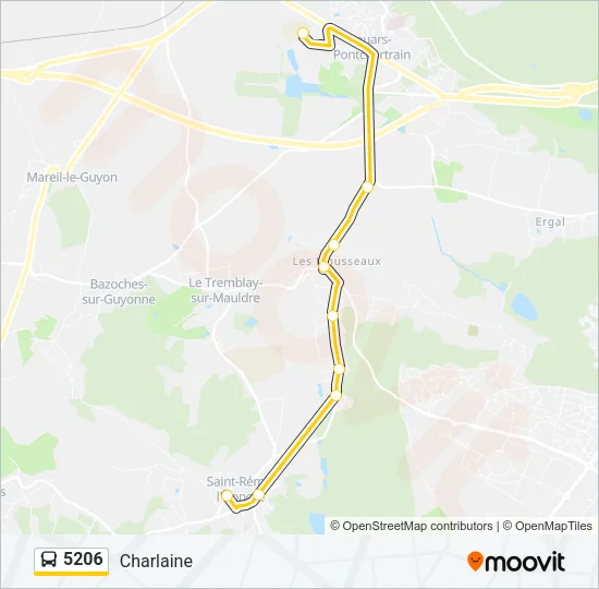 5206 Bus Line Map