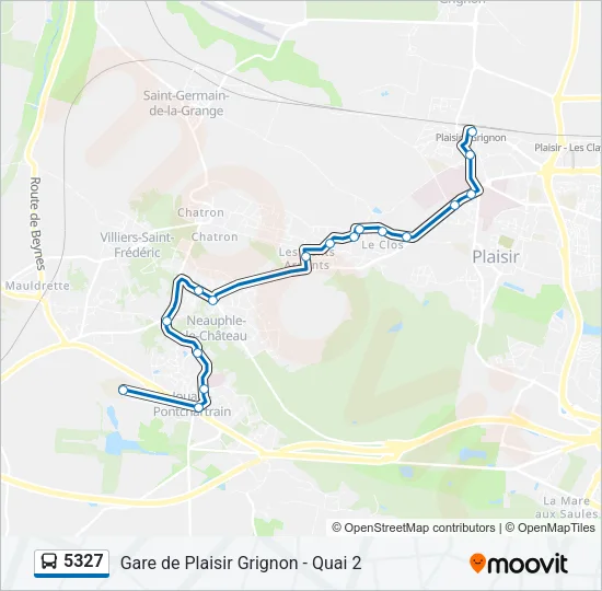 5327 Bus Line Map