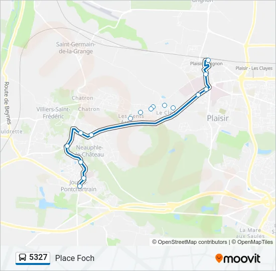 5327 Bus Line Map