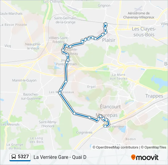 5327 Bus Line Map