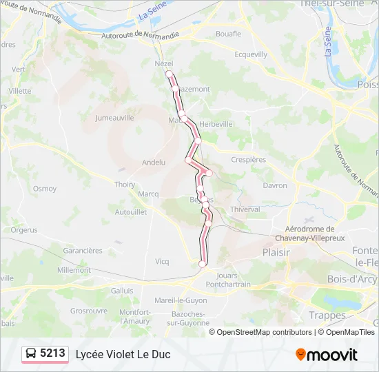 5213 Bus Line Map