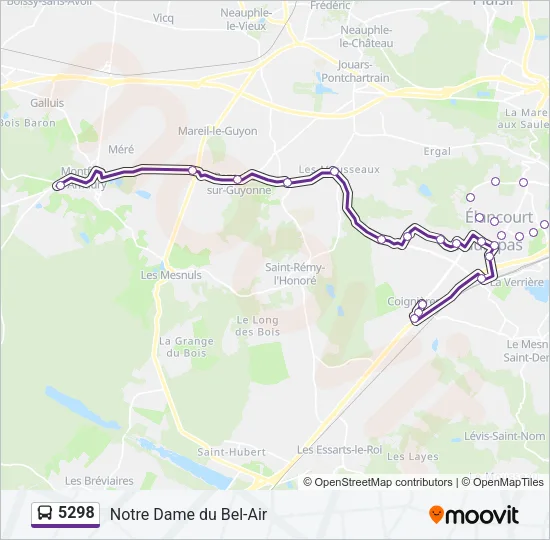 5298 Bus Line Map