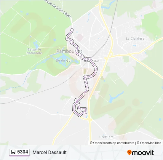 5304 Bus Line Map