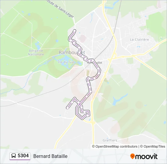 5304 Bus Line Map