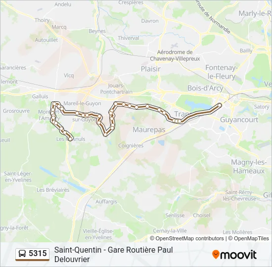 5315 Bus Line Map