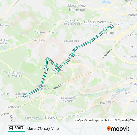 5307 Bus Line Map