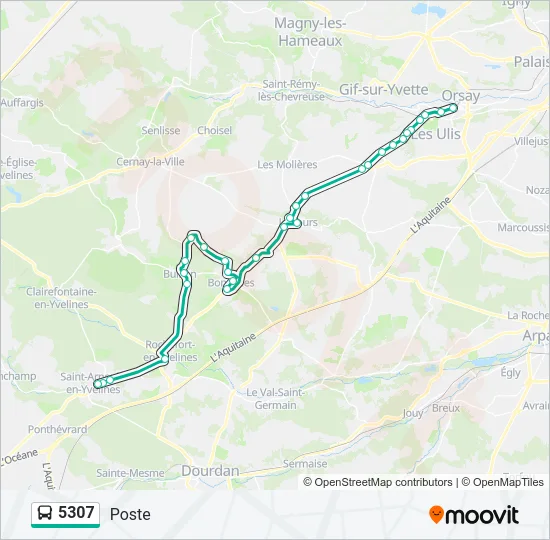 5307 Bus Line Map