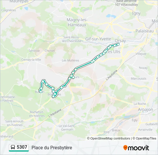 5307 Bus Line Map