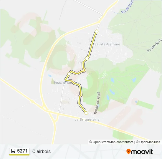 5271 Bus Line Map