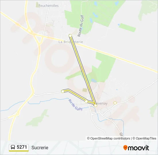 5271 Bus Line Map
