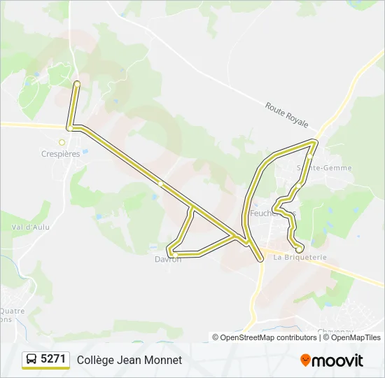 5271 Bus Line Map