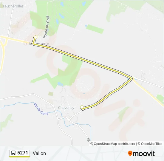 5271 Bus Line Map